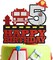 Kid's Firefighting Theme 5th Birthday Cake Topper - Fire Themed Party Fire Truck Ladder Fire Hydrant Fire Hat Happy Birthday Decoration